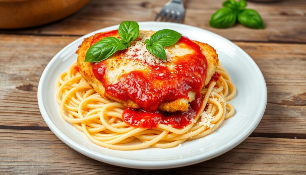 Authentic Chicken Parmesan Dish