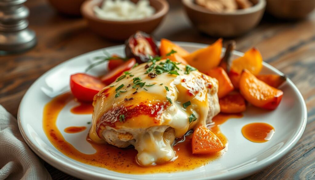 Cheesy Stuffed Chicken Breast Dinner