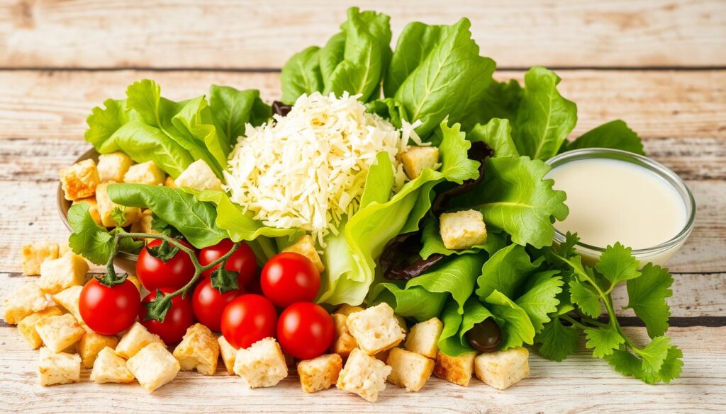 Classic Caesar Salad Ingredients