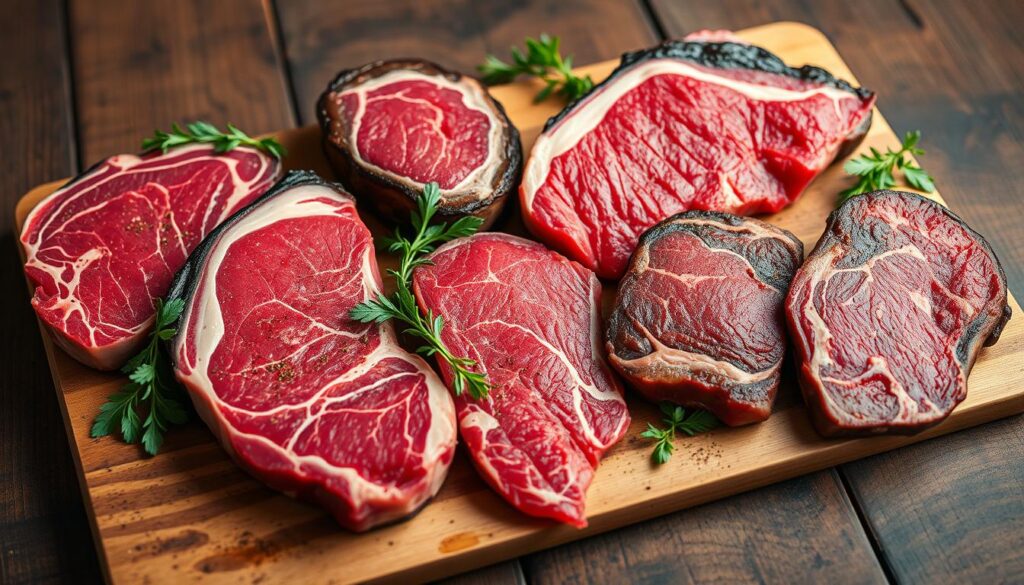 French Steak Cuts Selection