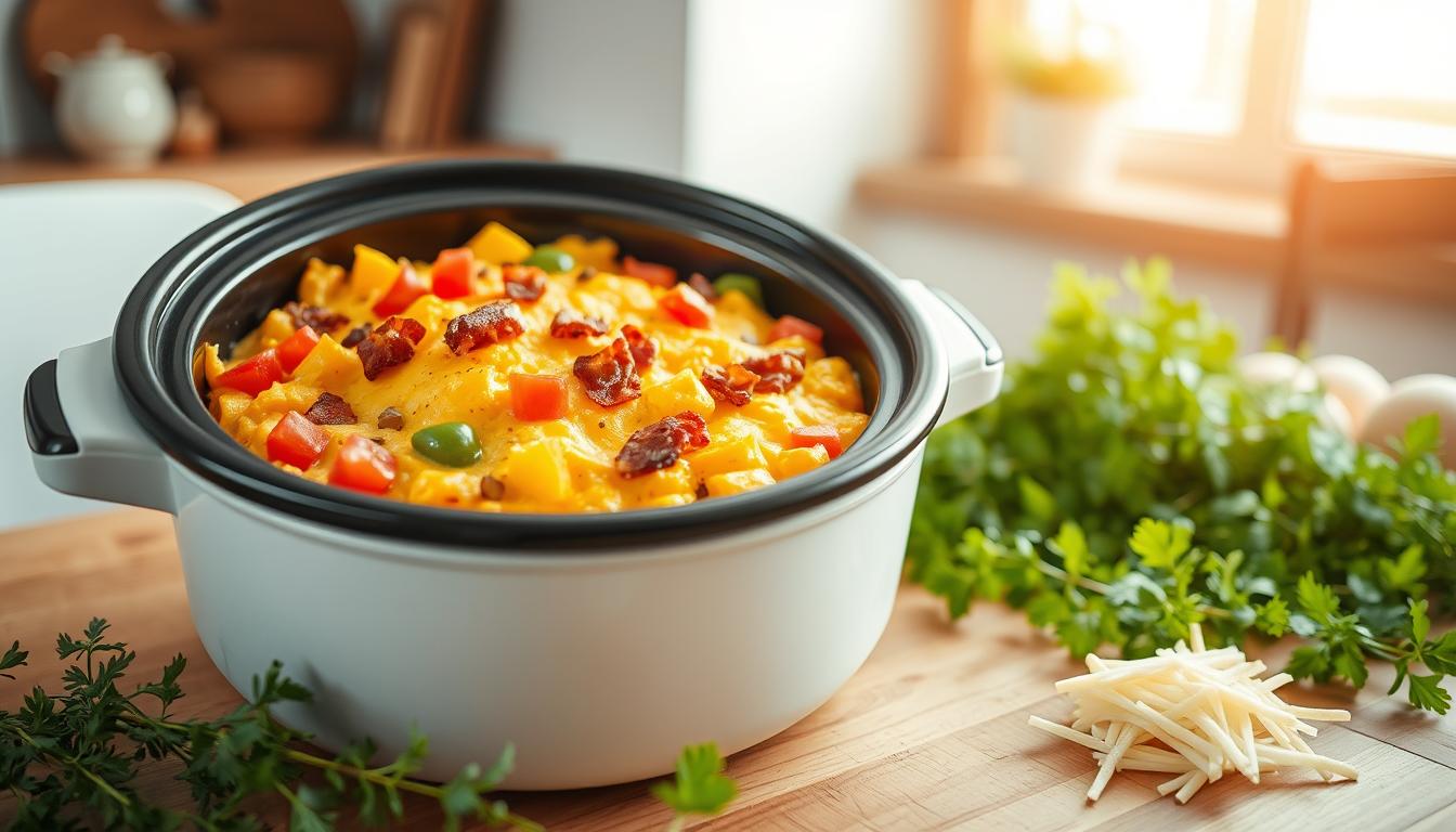 breakfast casserole in slow cooker