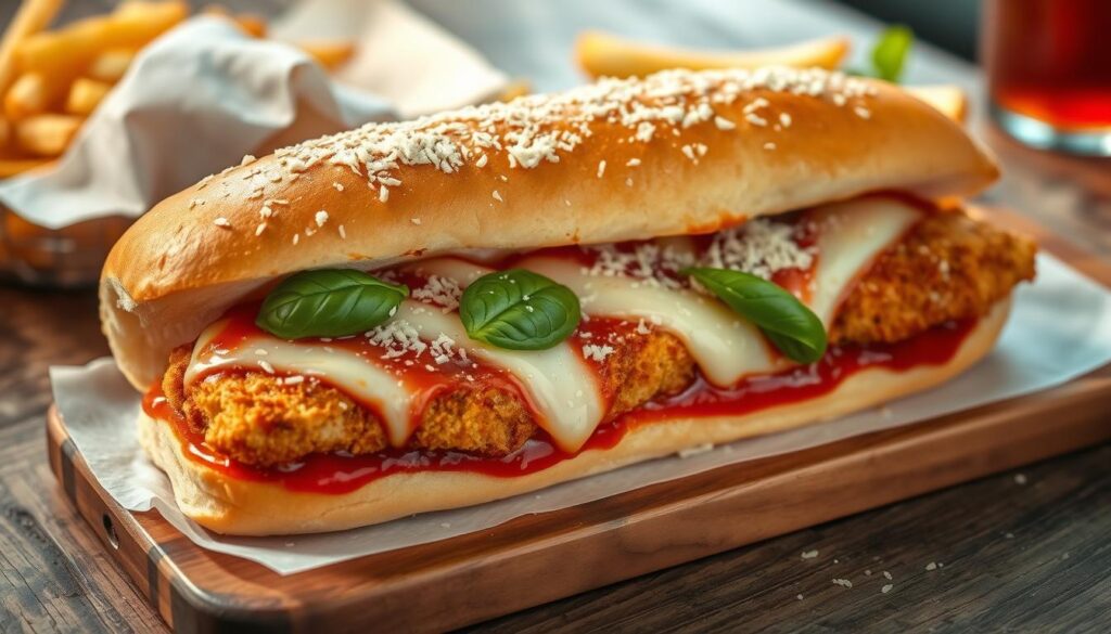 chicken parmesan sub