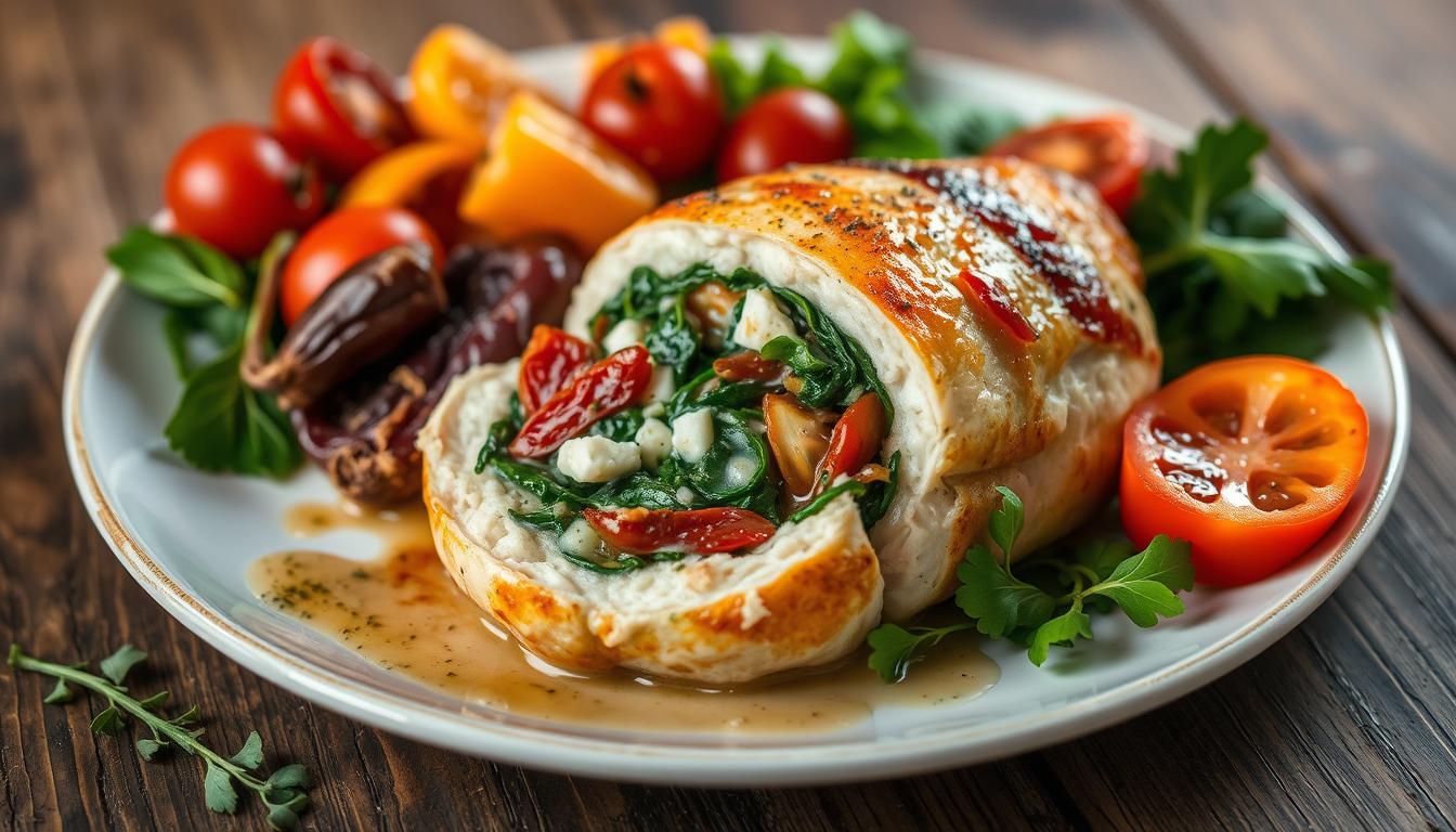 how to cook stuffed chicken breast in oven