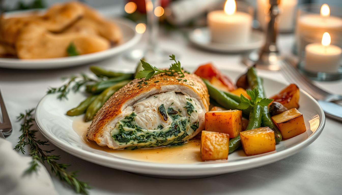 stuffed chicken breast spinach