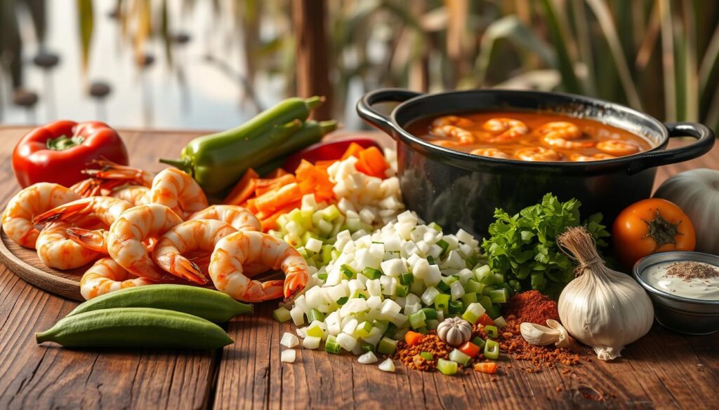 Shrimp Gumbo Ingredients