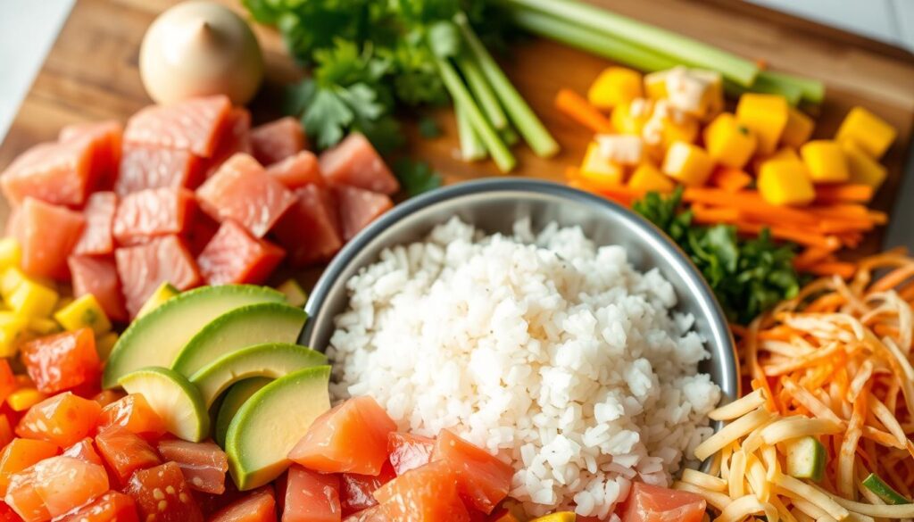 Poke Bowl Ingredients