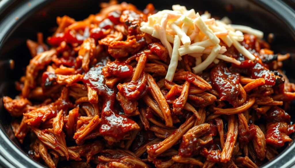 Slow Cooker Shredded BBQ Chicken