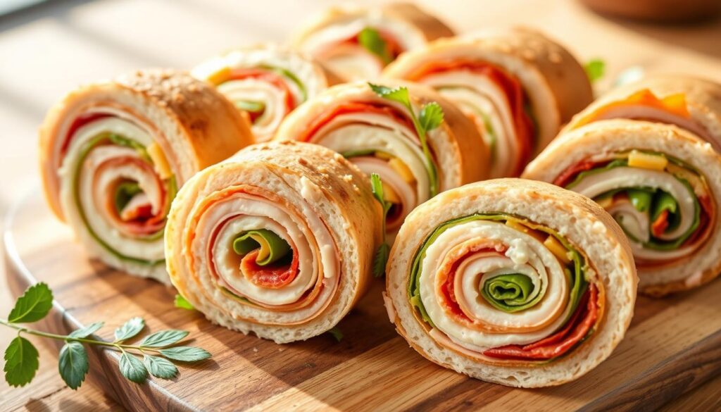 Turkey Pinwheel Sandwiches